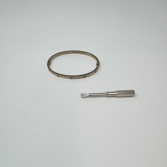 Cartier 18K White Gold "LOVE" Bracelet