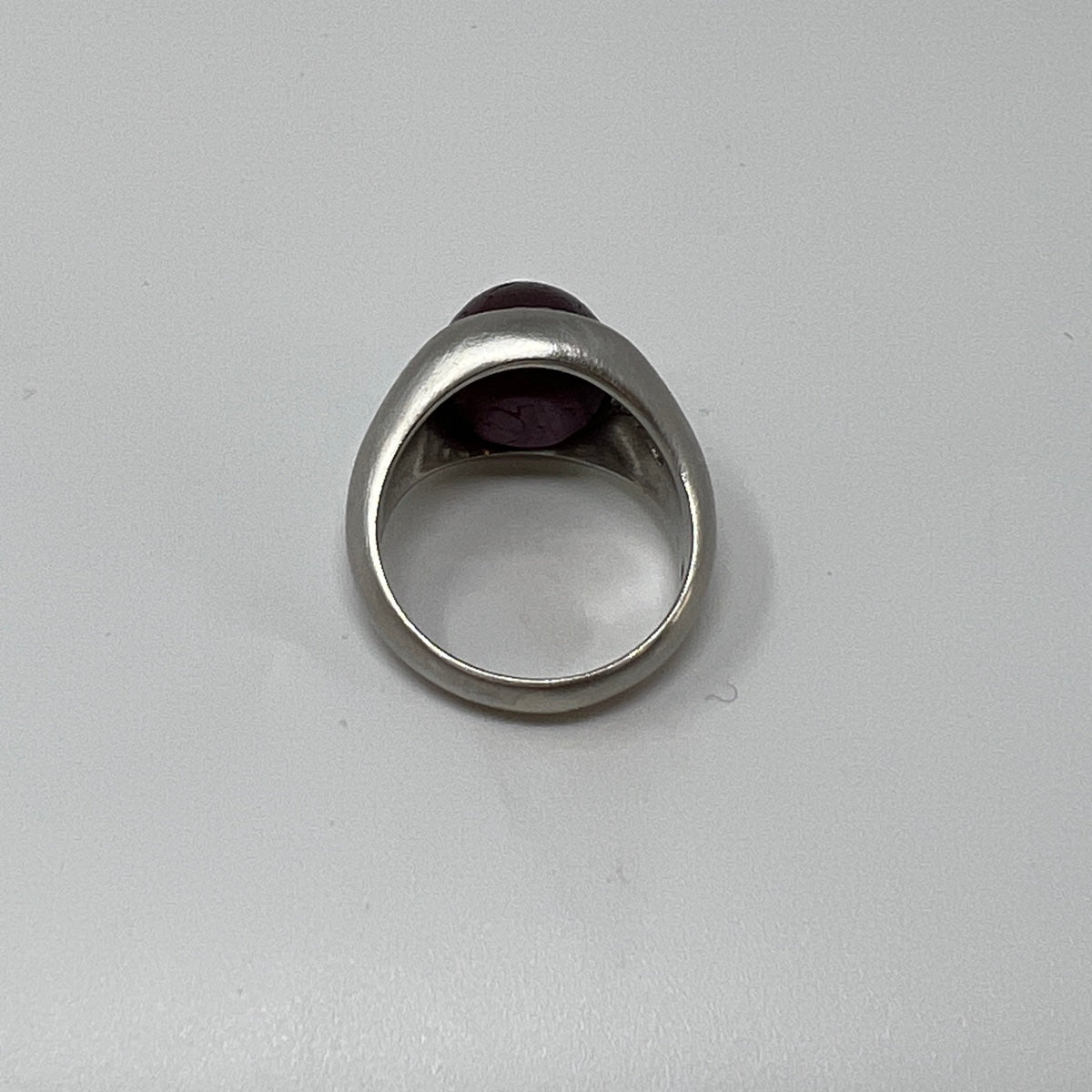 Platinum Ring with Star Ruby and Diamonds