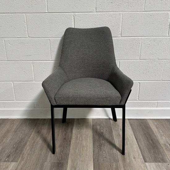 Gray Upholstered Accent Chair