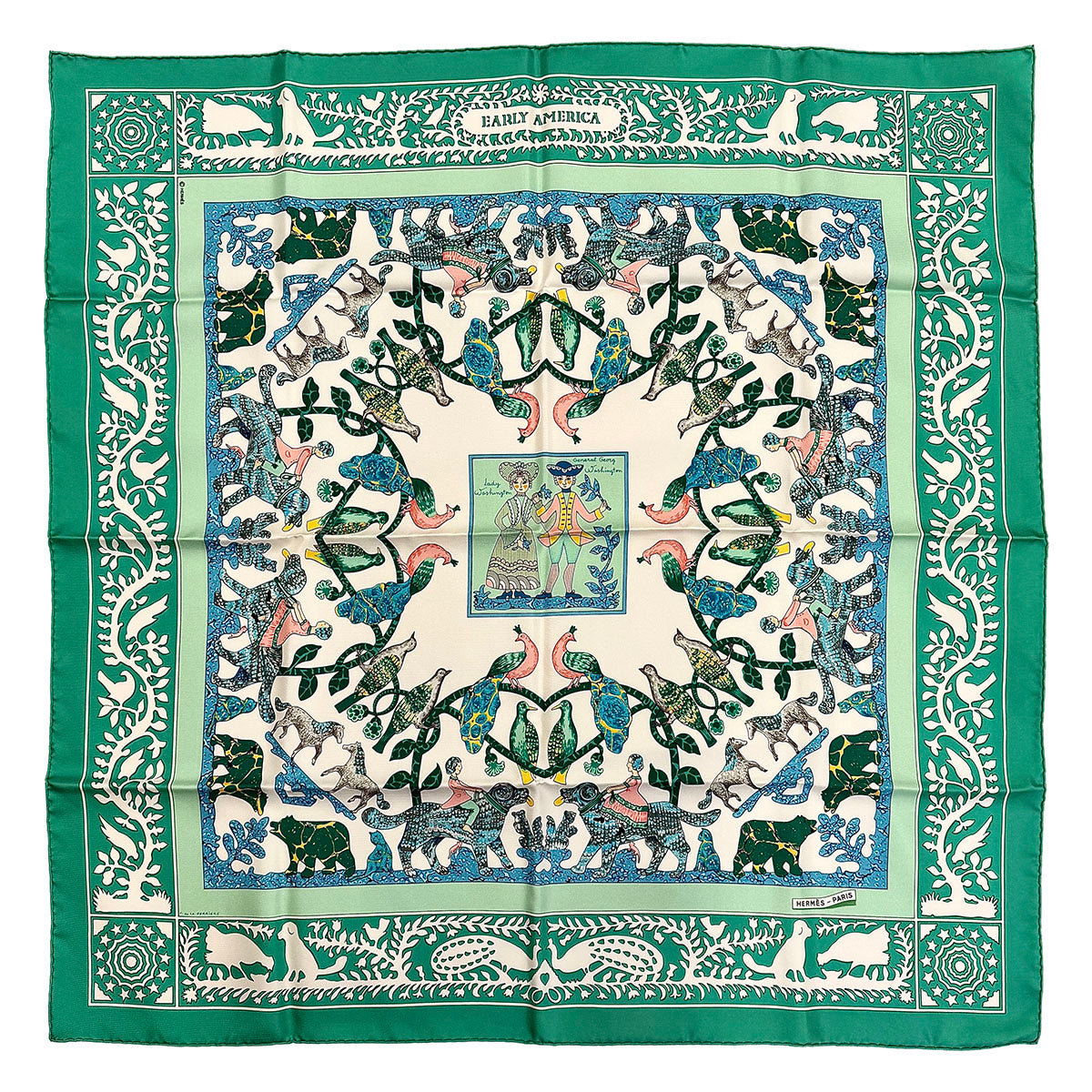Hermes "Early America" Scarf