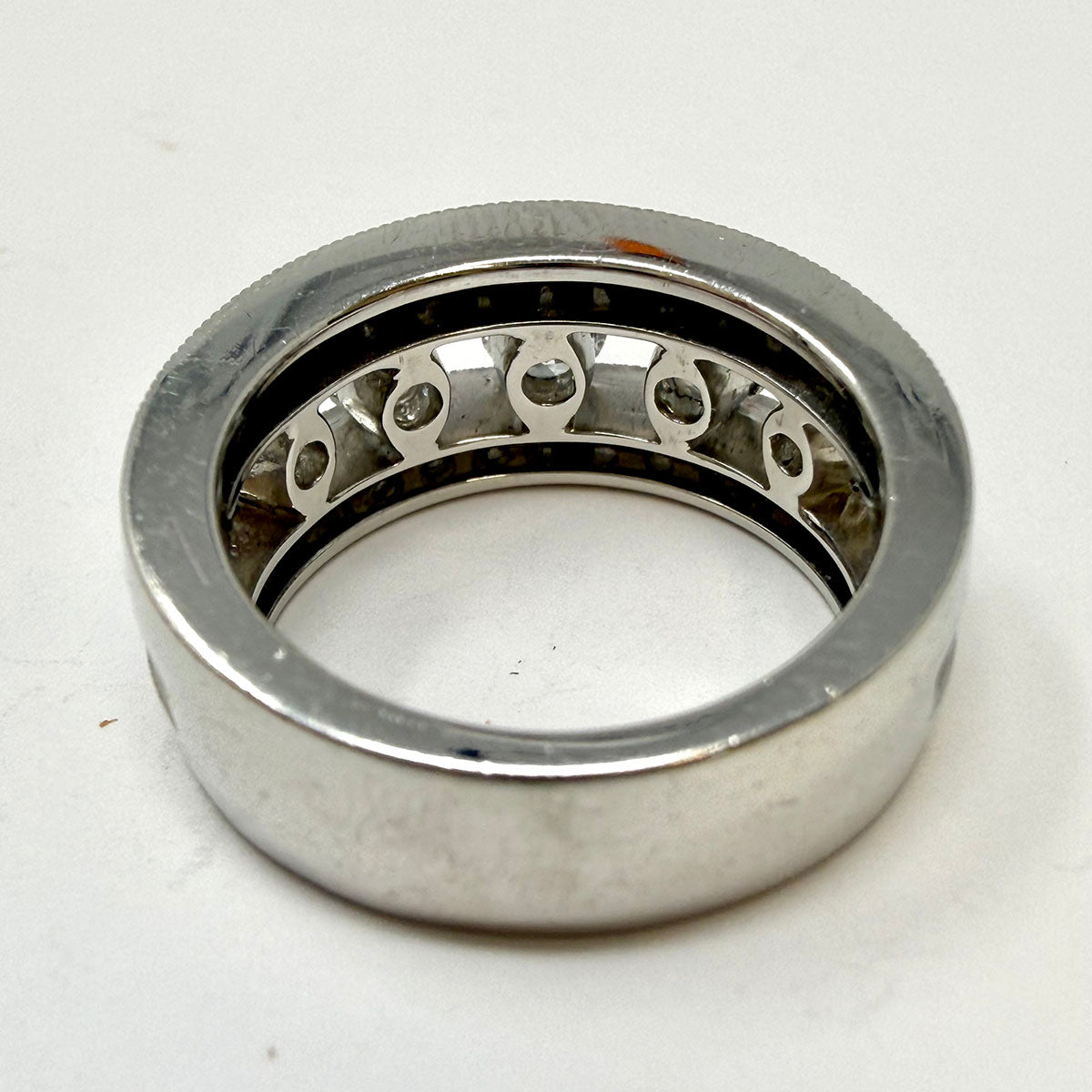Platinum Band with 35 Full Cut Diamonds
