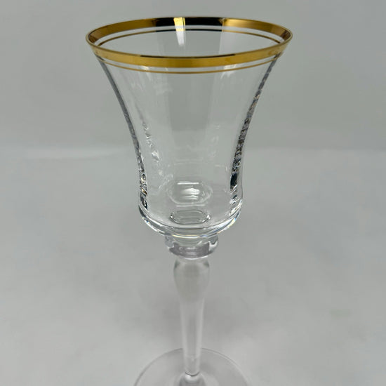 Set of 12 Jamestown Gold White Wine Glasses