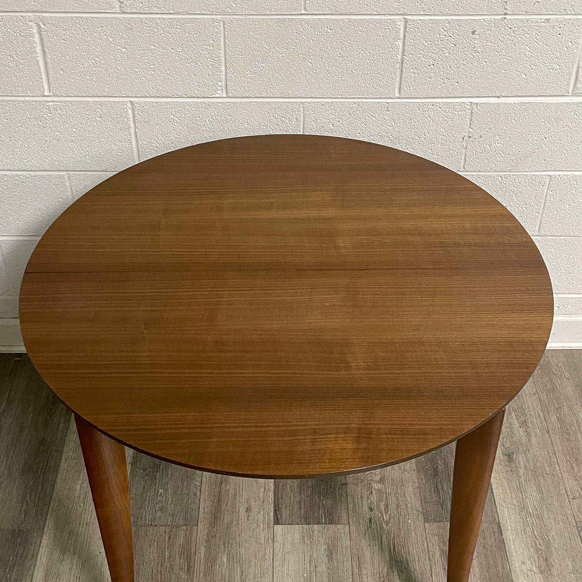 Vintage Round Wood Dining Table