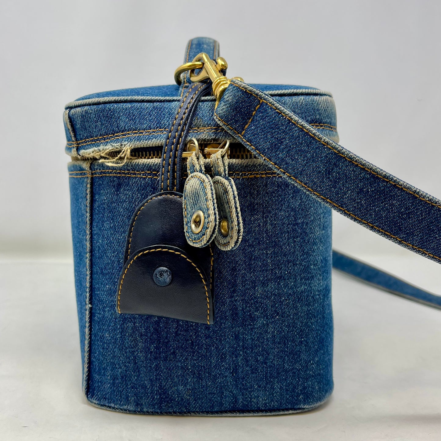 Chanel Vintage Denim CC Vanity Case