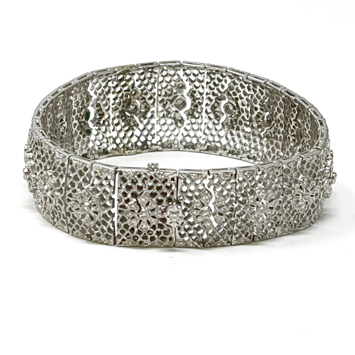 Le Vian Filigree 18K White Gold Bracelet with Diamonds