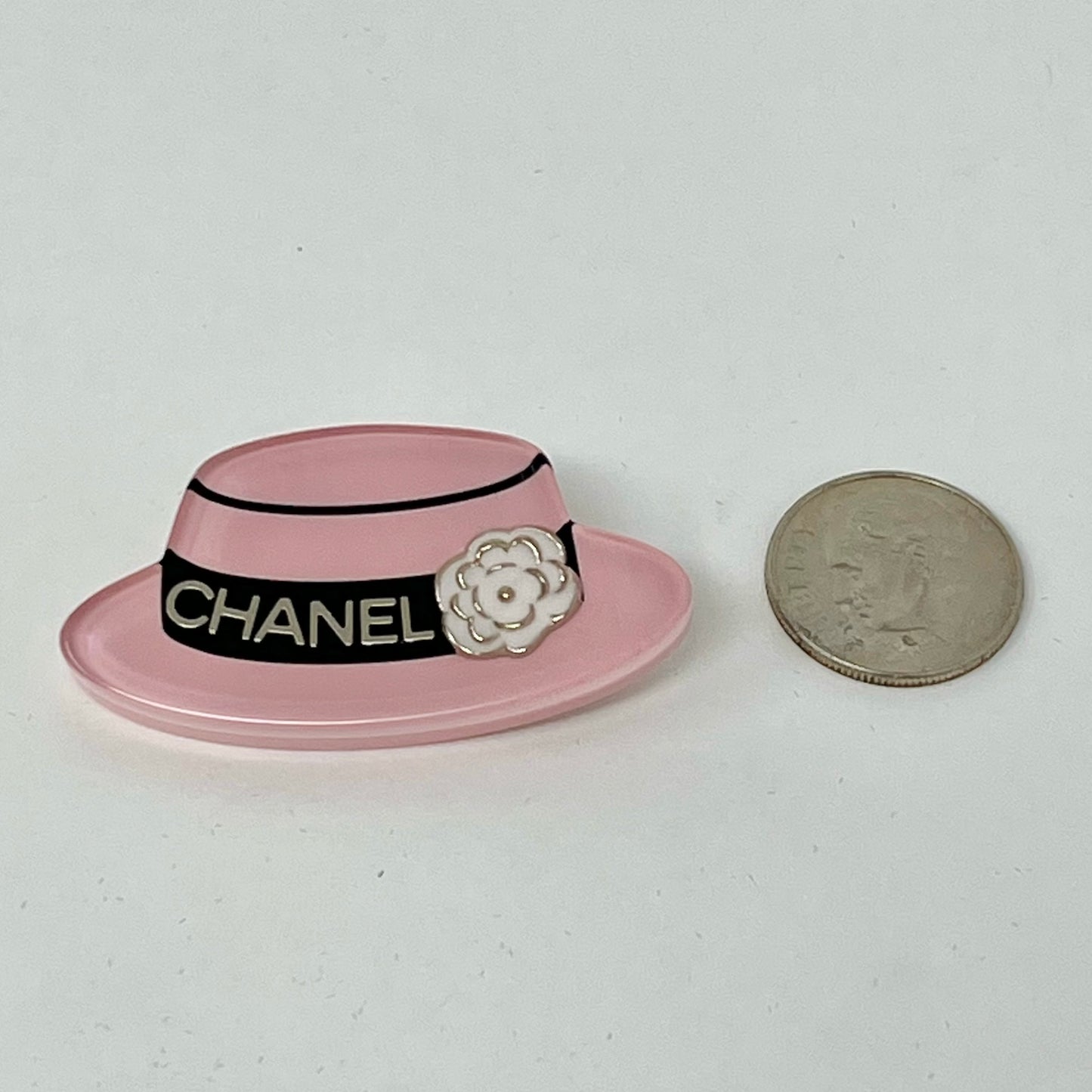 Chanel Resin Manga Hat Brooch Pin