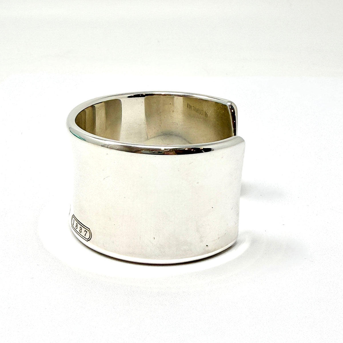 Tiffany & Co. Sterling Silver Vintage 1837 Wide Cuff Bracelet
