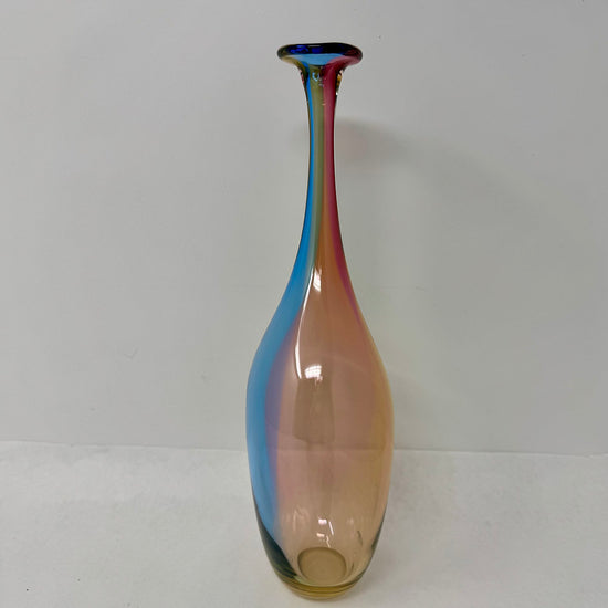 Fidji Art Glass Vase Signed Kjell Engman
