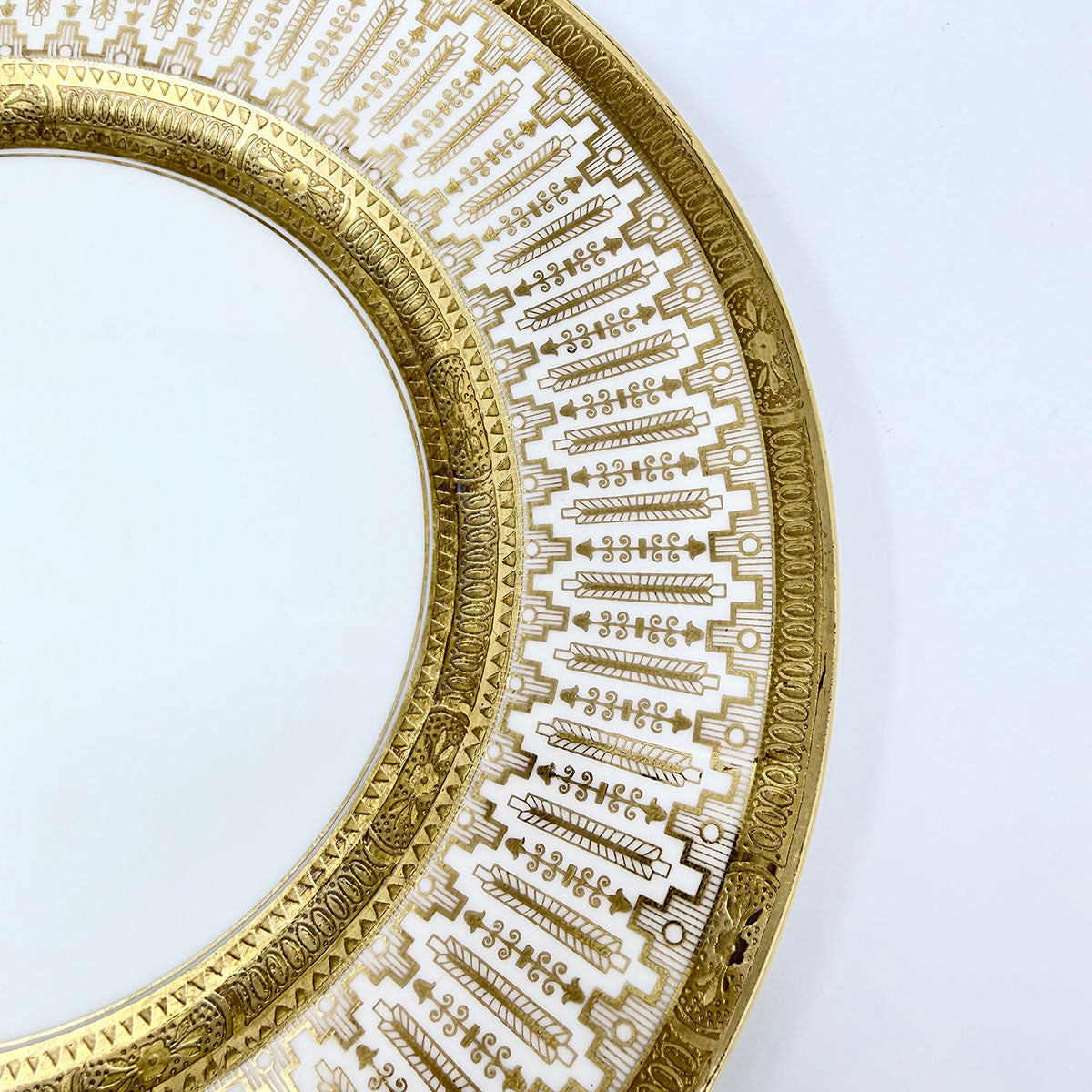 Gold Trim Dinner Plates Set of 12