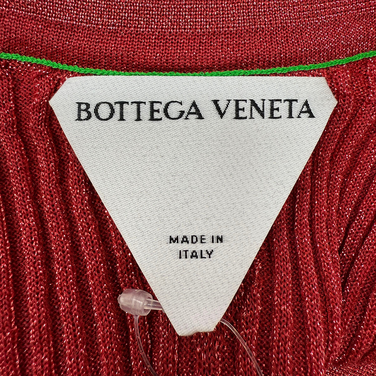 Bottega Veneta Short Sleeve Ribbed Sweater with Lurex Thread
