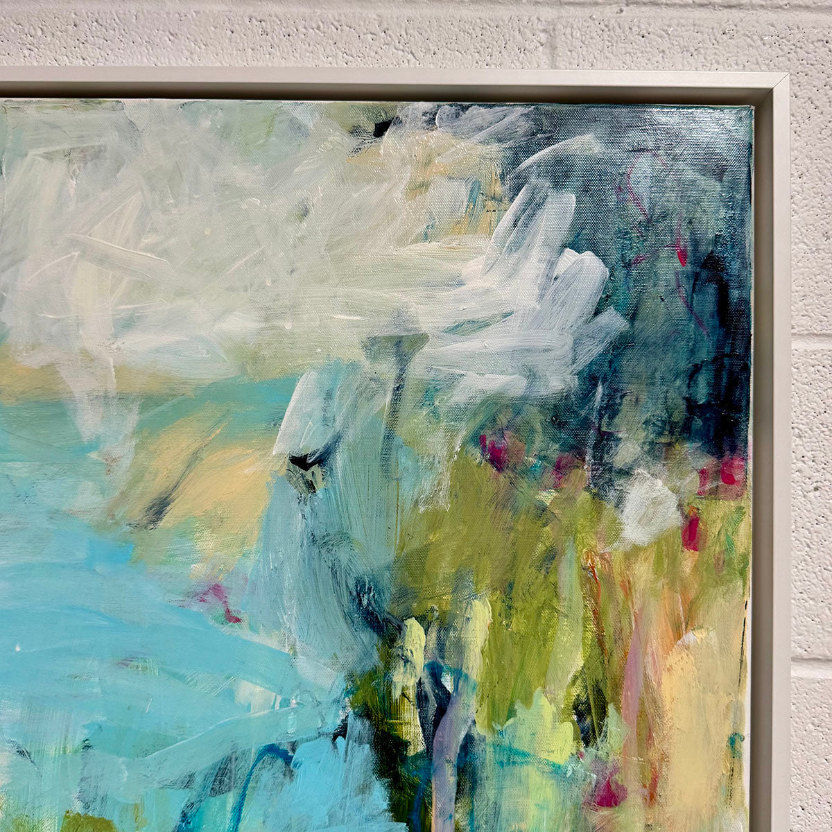 Framed Abstract Painting signed
