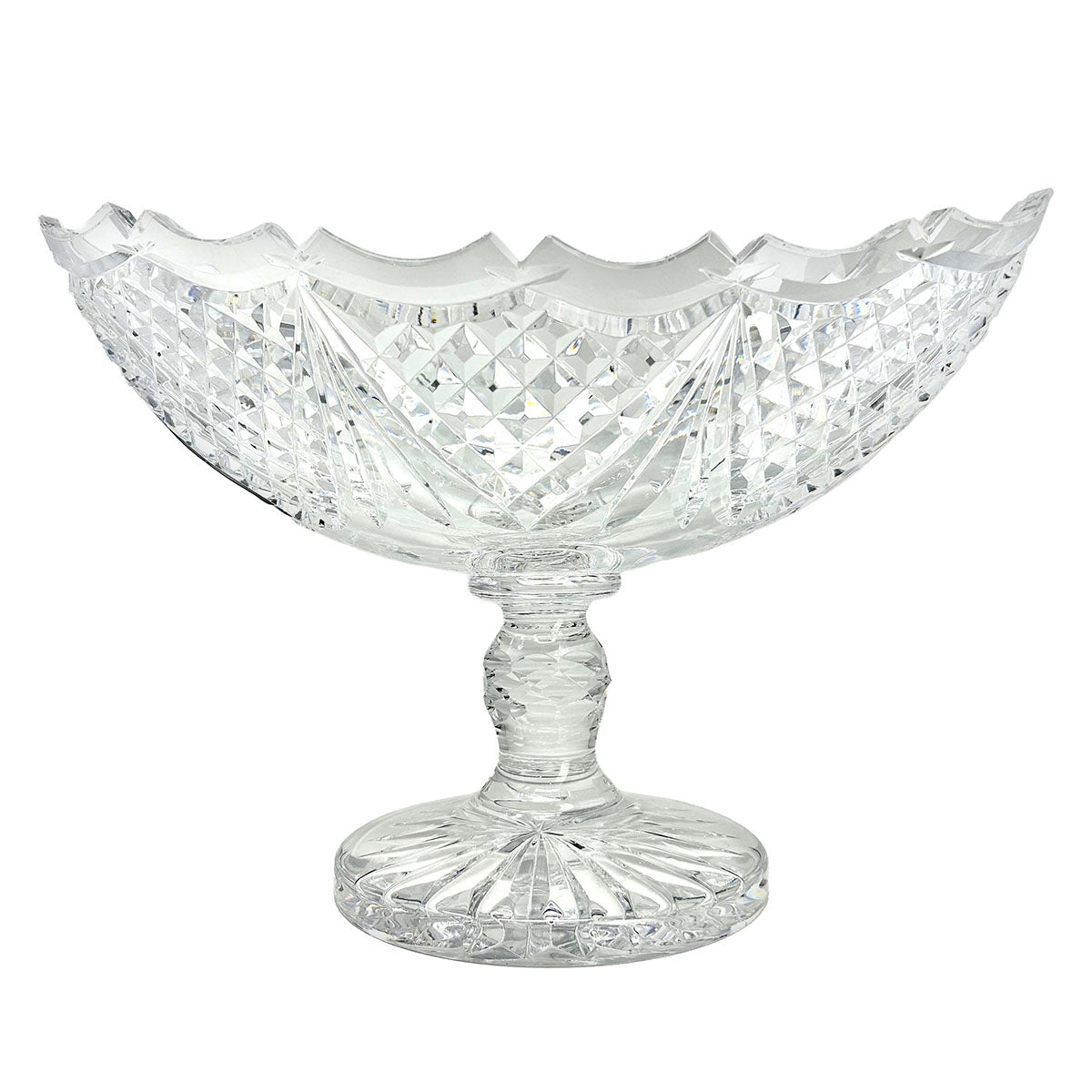 Waterford Master Cutter Compote/Centerpiece Bowl Etched "Waterford"
