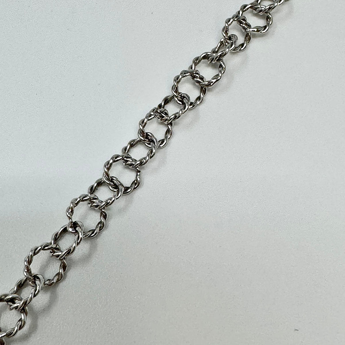 14K White Gold  Necklace with Iolite and Diamond Pendant