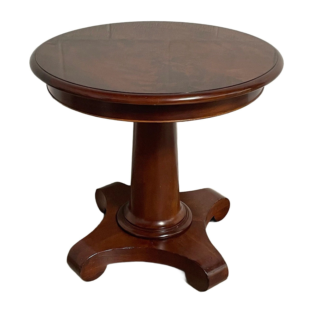 Round Wood  End Table