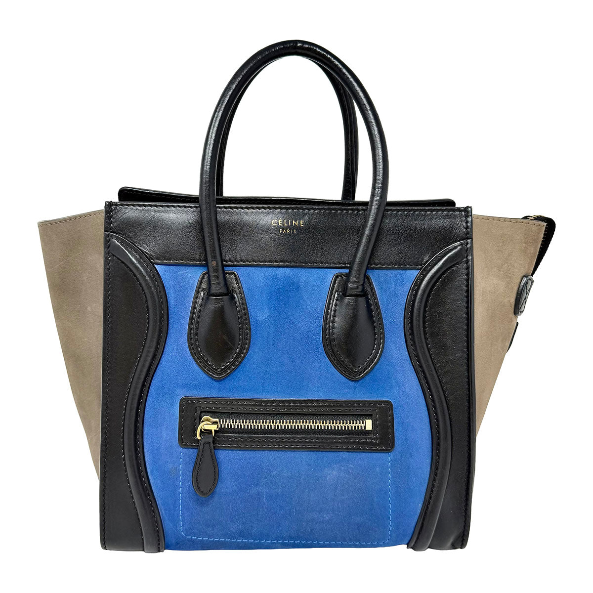 Celine Leather Luggage Mini Handle Bag