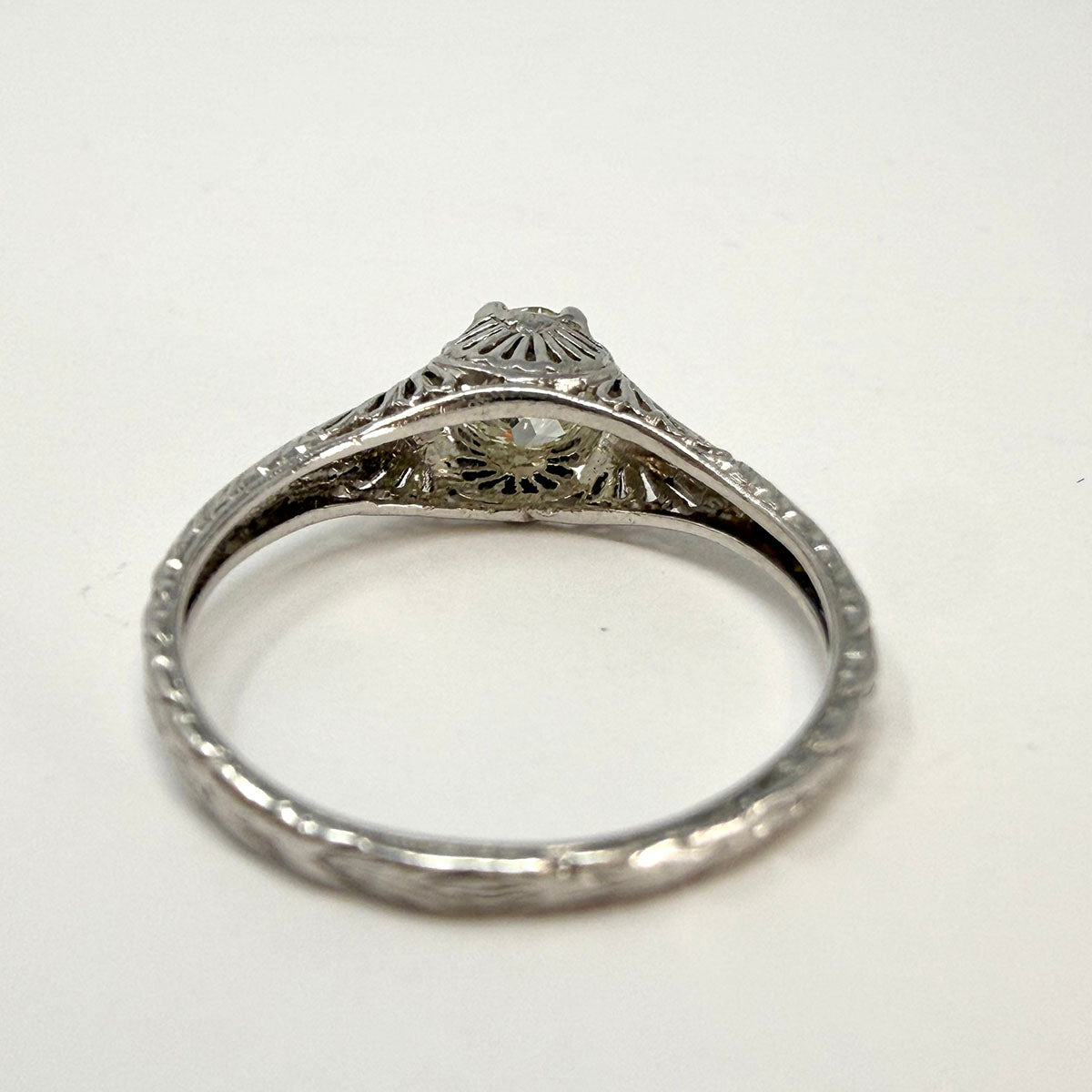 Platinum Ring with 0.81ct Diamond