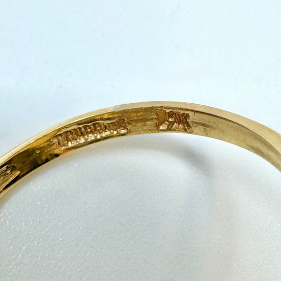 14K Gold Ring with Rubies and Diamonds