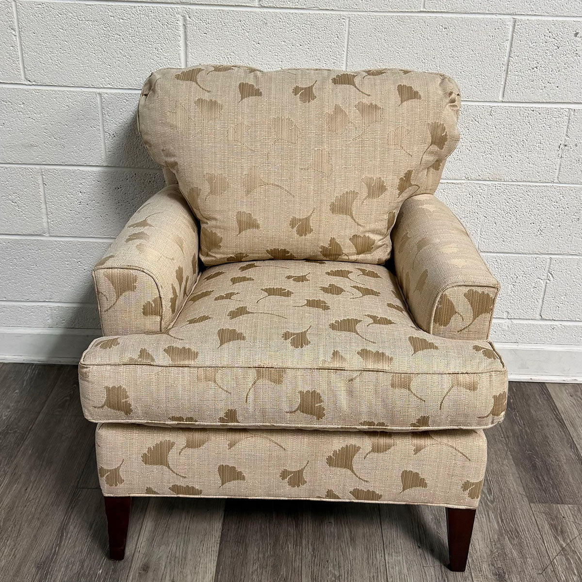 Ginko Leaf Upholstered Armchair
