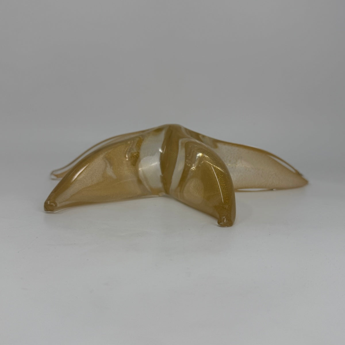 Elsa Peretti for Tiffany Starfish Murano GLass w Gold Flecks Paperweight