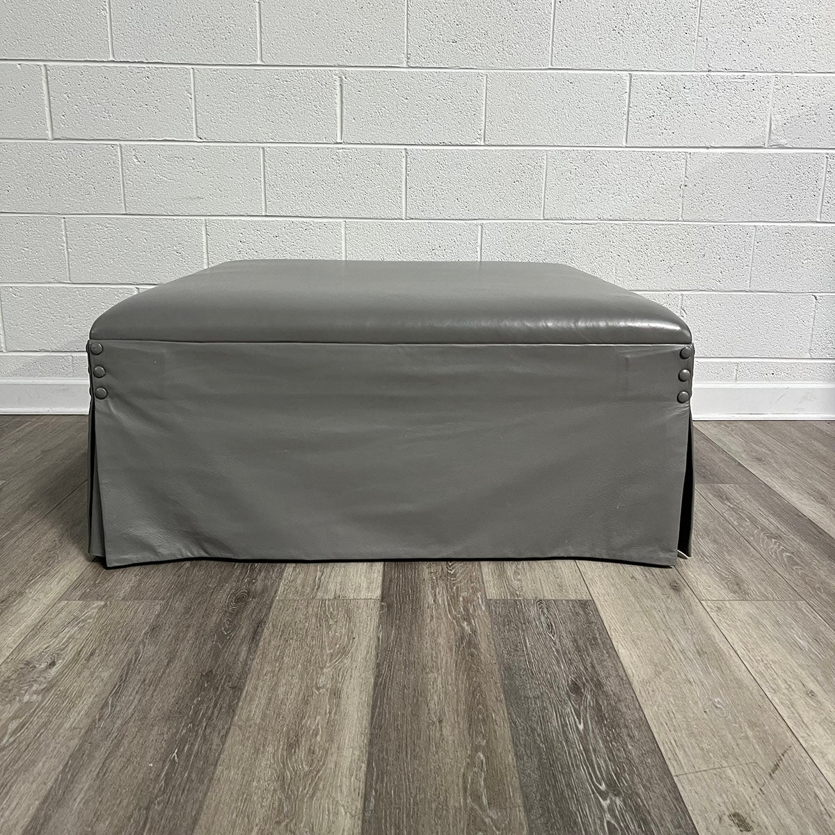 Leather Ottoman