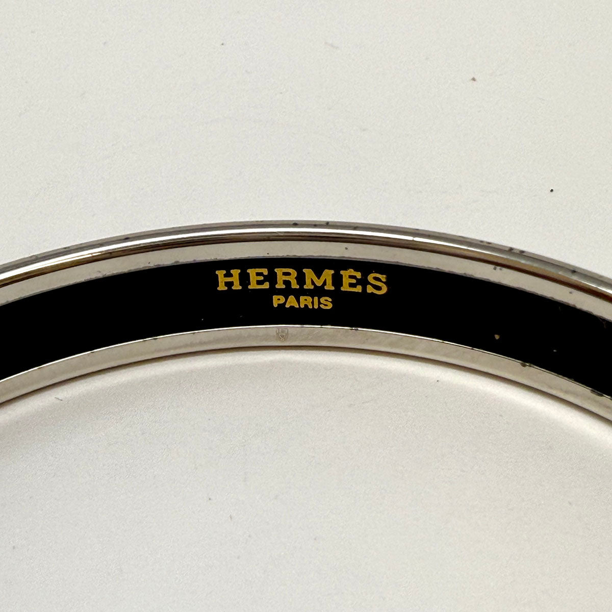 Hermes Narrow Enamel Bangle Bracelet