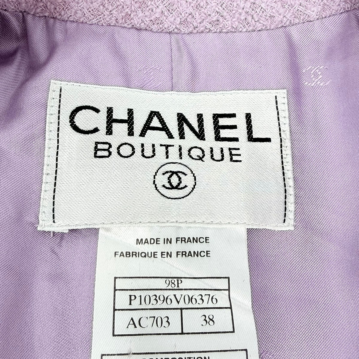 Chanel  Vintage Double Breasted Tweed Jacket