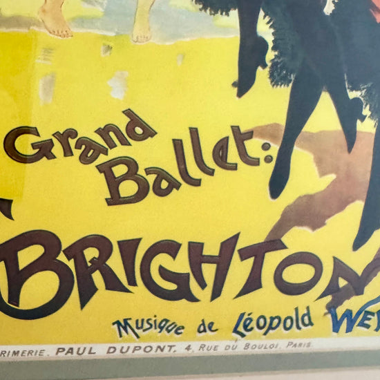 "Olympia. Grand Ballet: Brighton" , French Poster