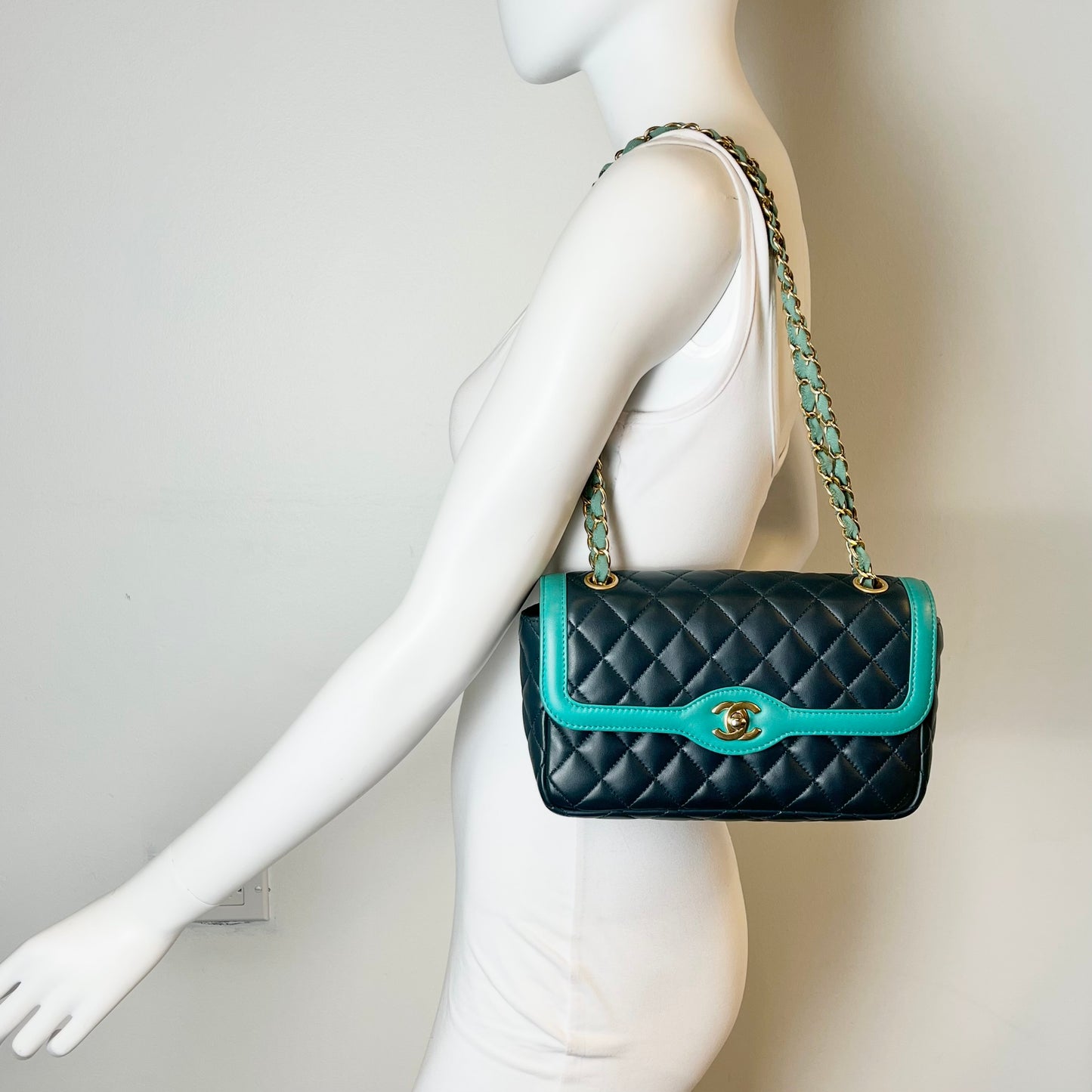 Chanel Bicolor Quilted Flap Bag