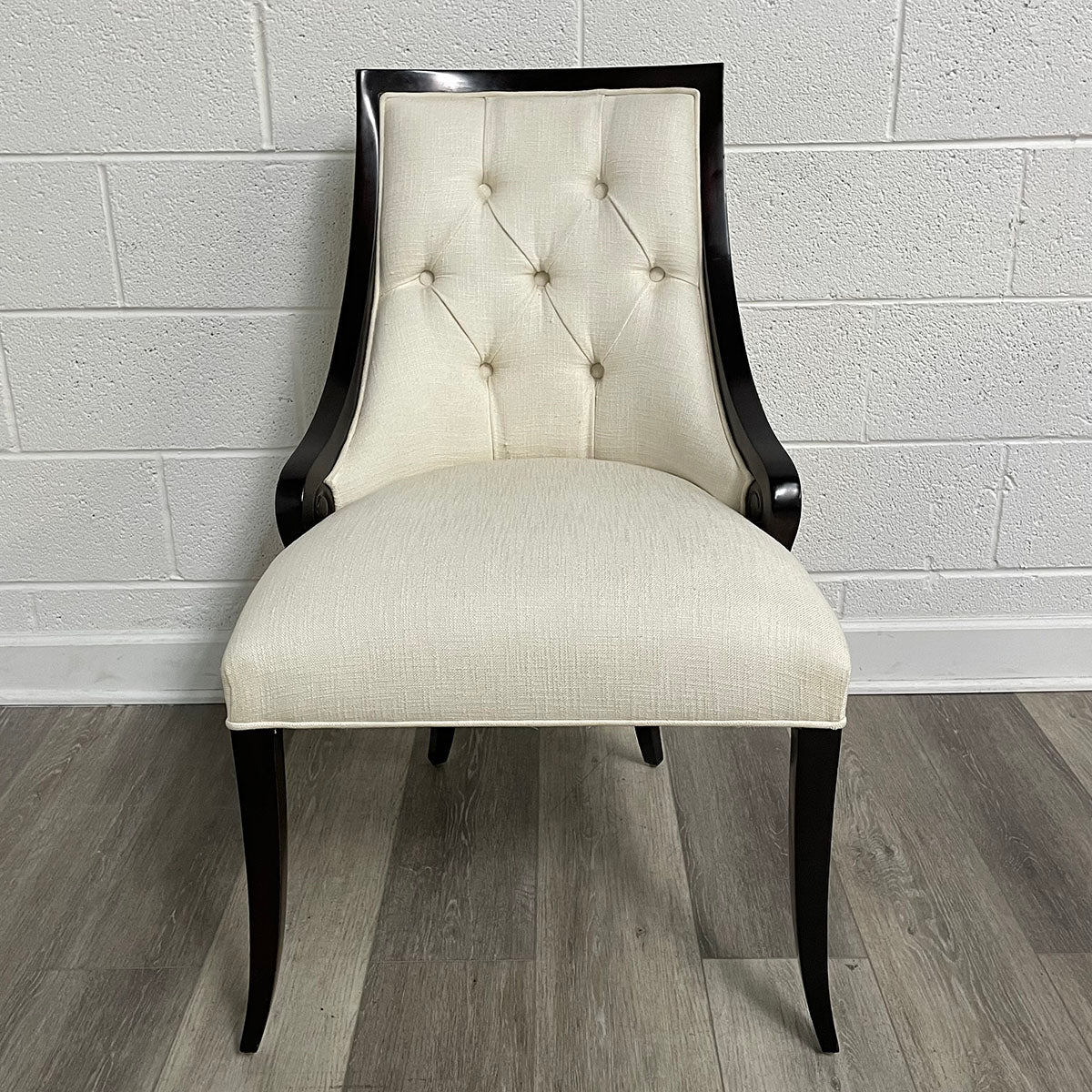 Pair Of Wood & Upholstered Chairs