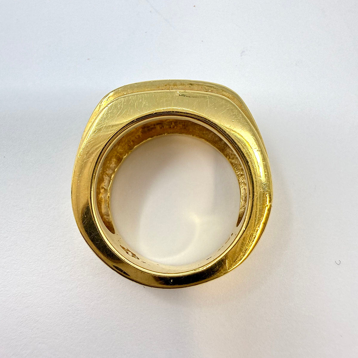 Susan Berman 18K Gold Ring with 20 Straight Baguette  Diamonds