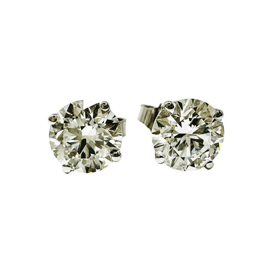 14K White Gold Lab Grown 2.01ct Diamond Stud Earrings