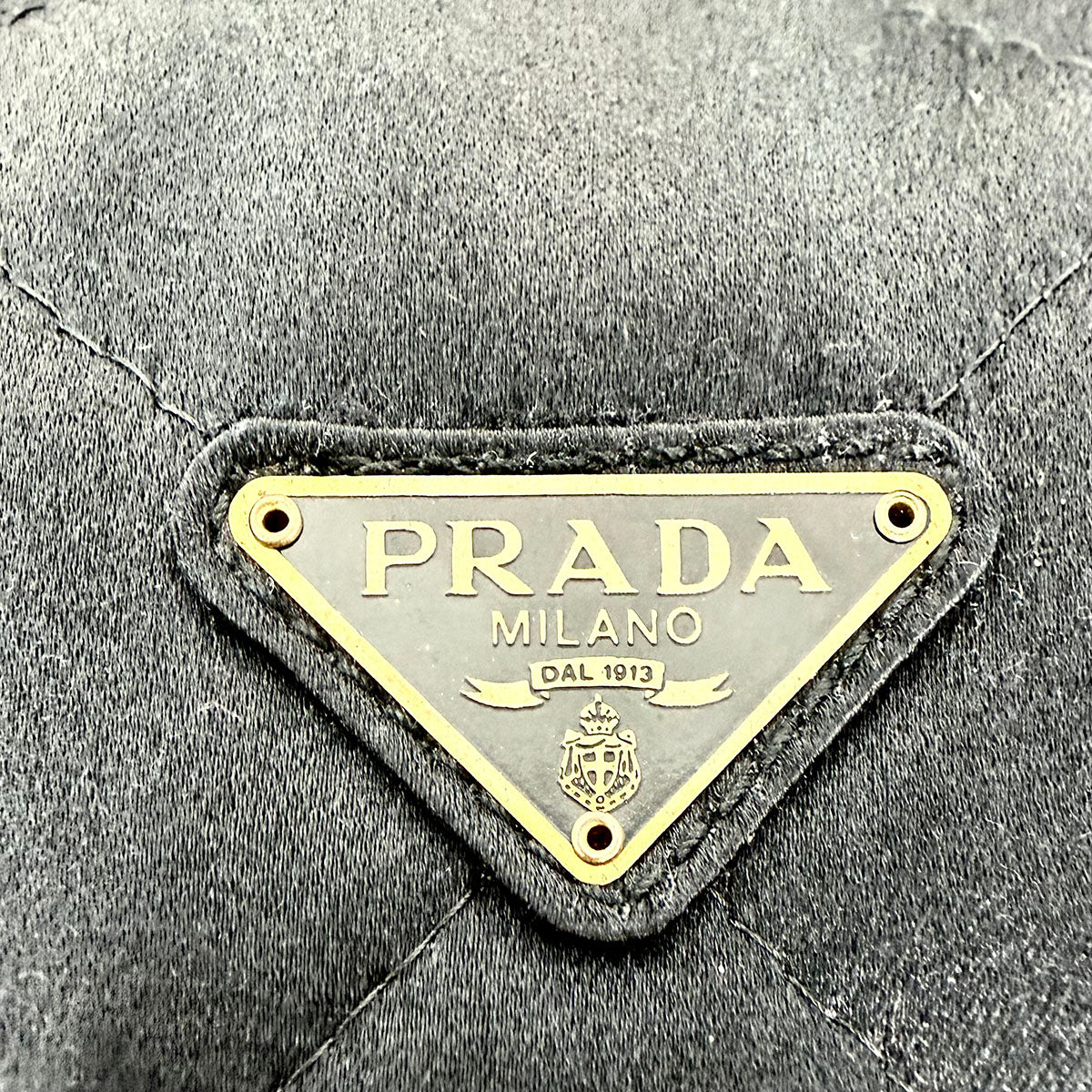 Prada Quilted Satin Drawstring Shoulder Bag