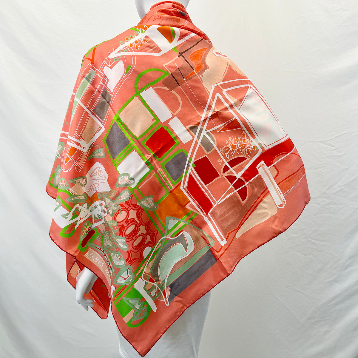 Hermes "Modernisme Tropical Shawl