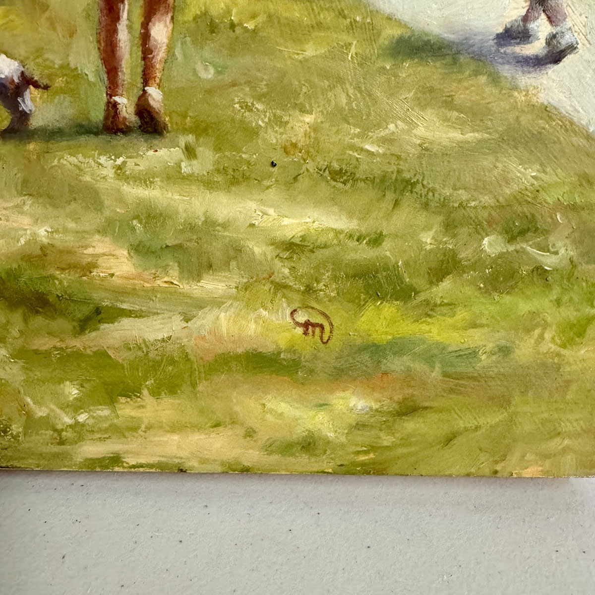 "Sunday Afternoon at the Cafe" Signed and Dated 2012 on the Reverse