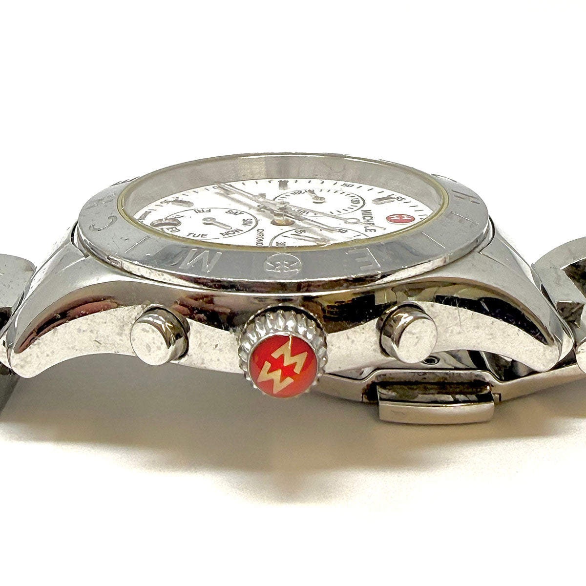 Michele Deco Diamond Chronograph Watch