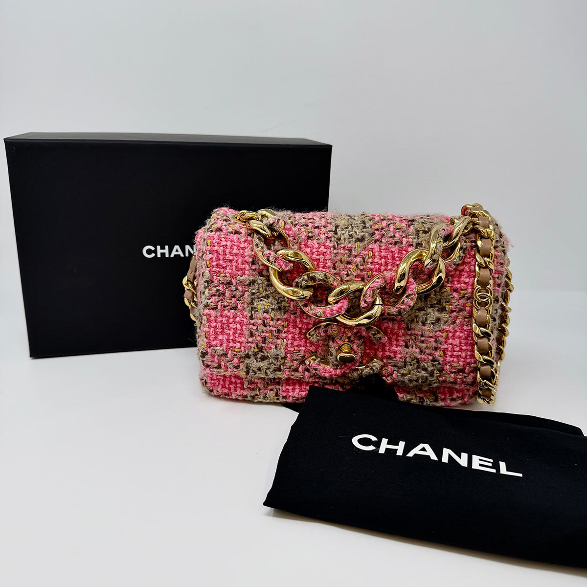 Chanel Tweed Shoulder Bag