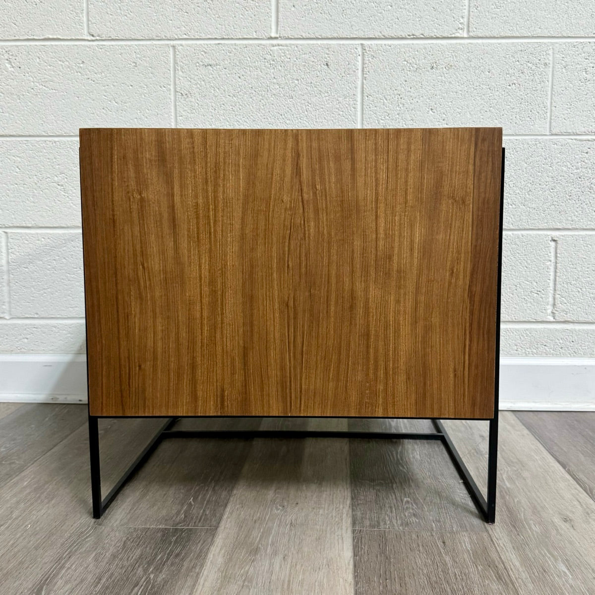Brick Side Table with Magazine Holder
