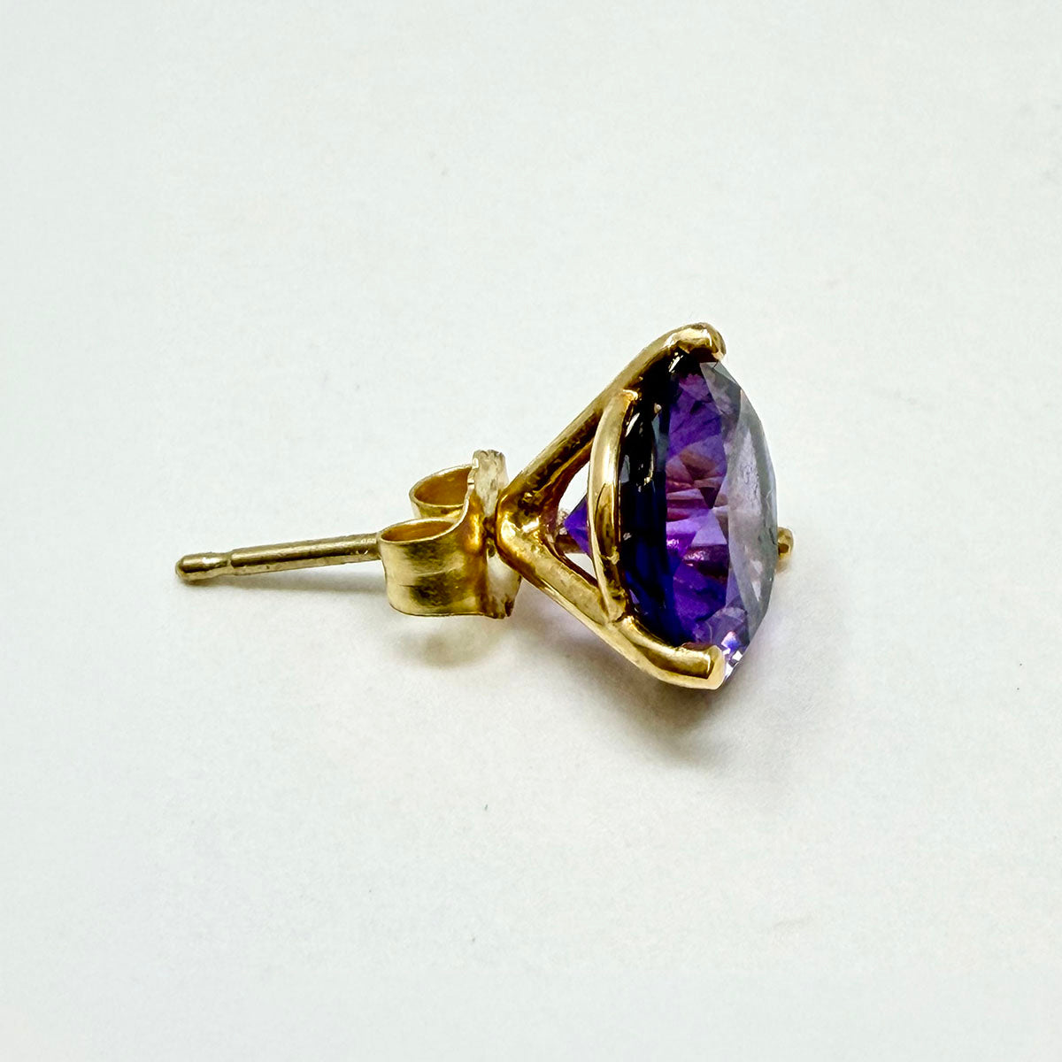 Amethyst Stud Earrings