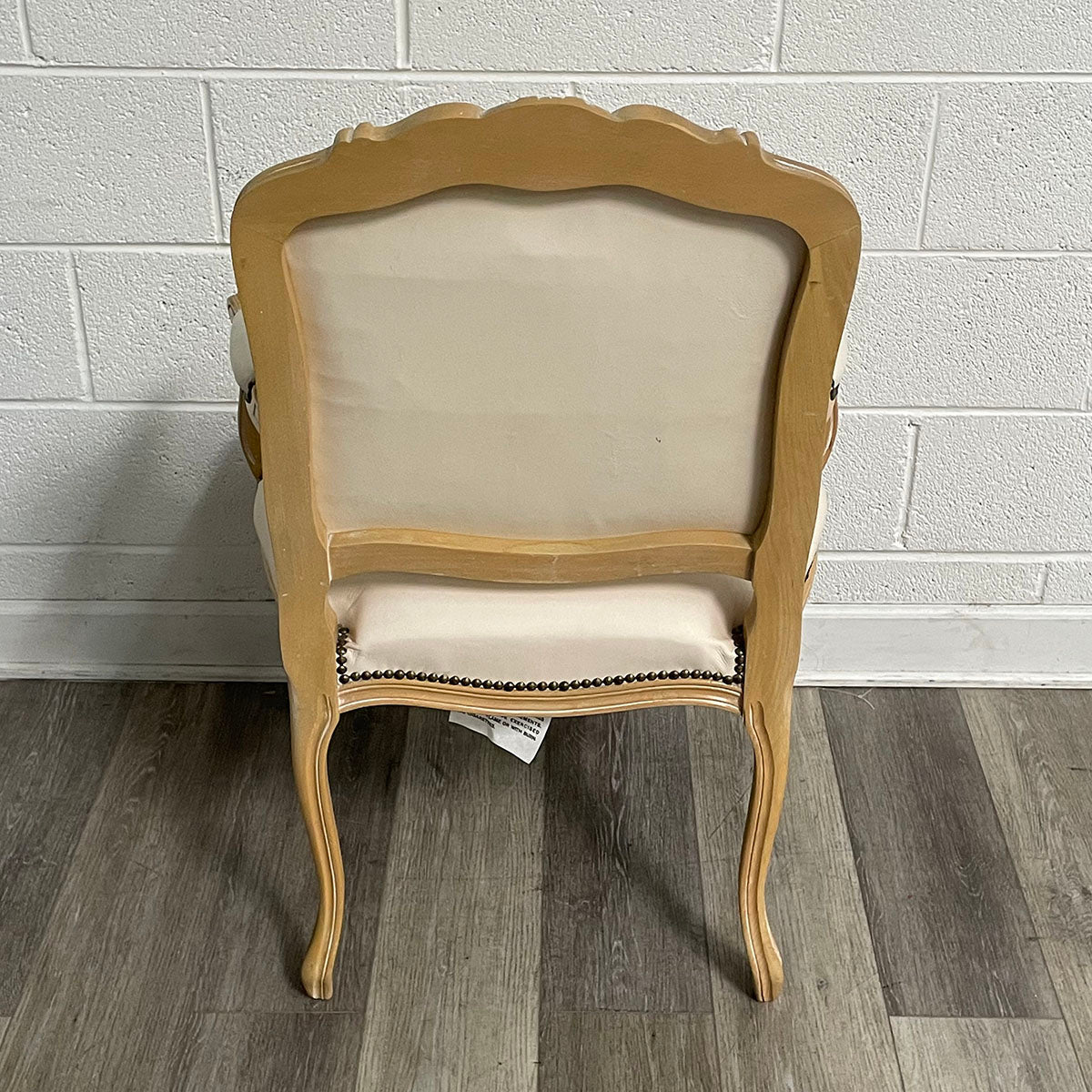 Pair of French-Style Leather Chairs With Nail Head Accents