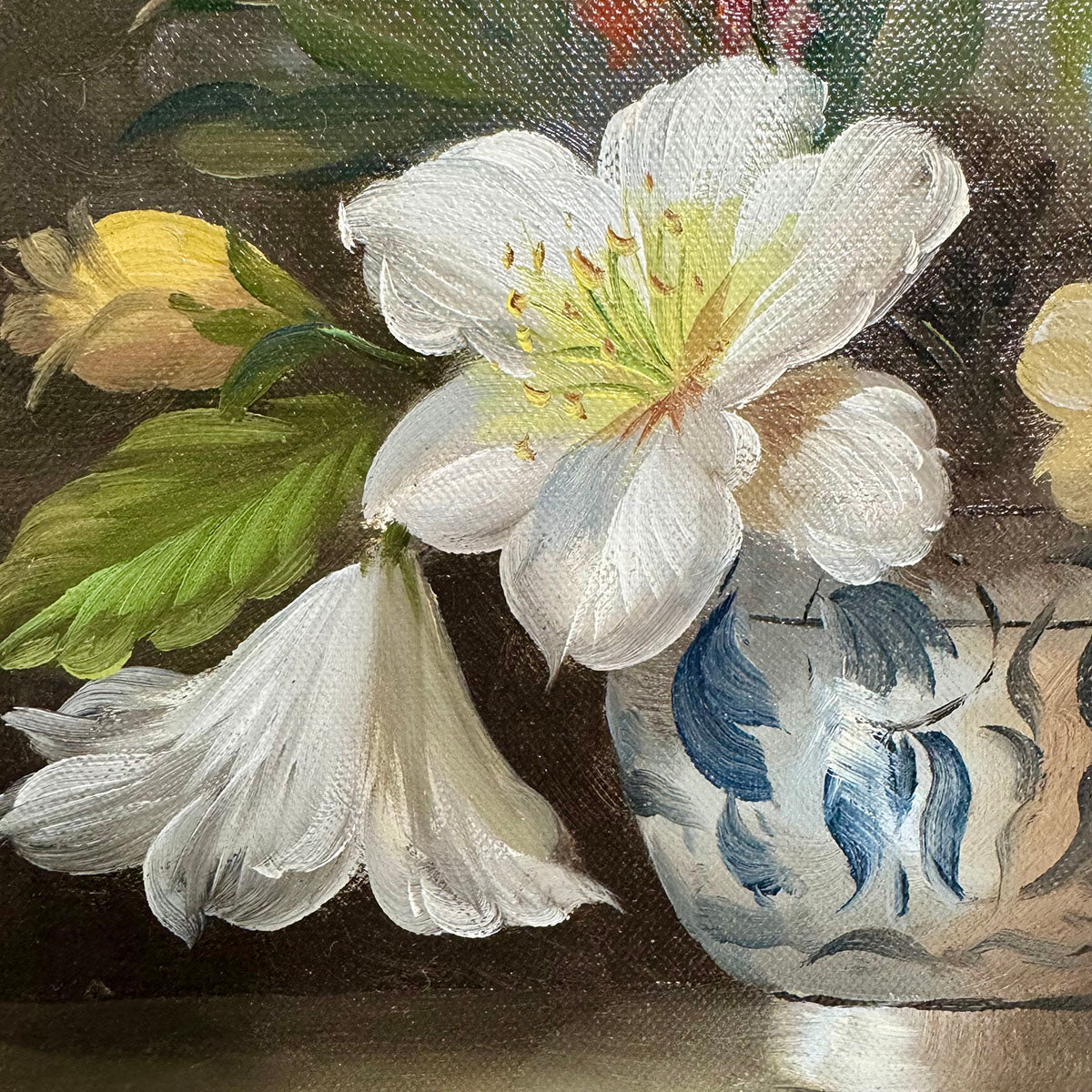 Floral Still Life Painting Signed