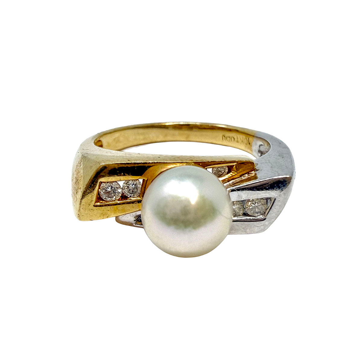 Pearl and Diamond Ring