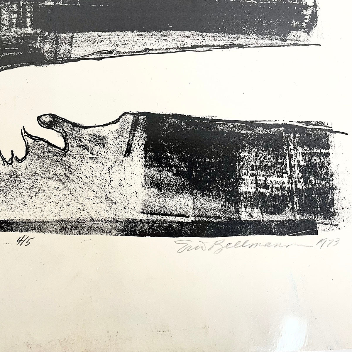 "Woman and Plant" Signed, Numbered 4/5 and Dated 1973