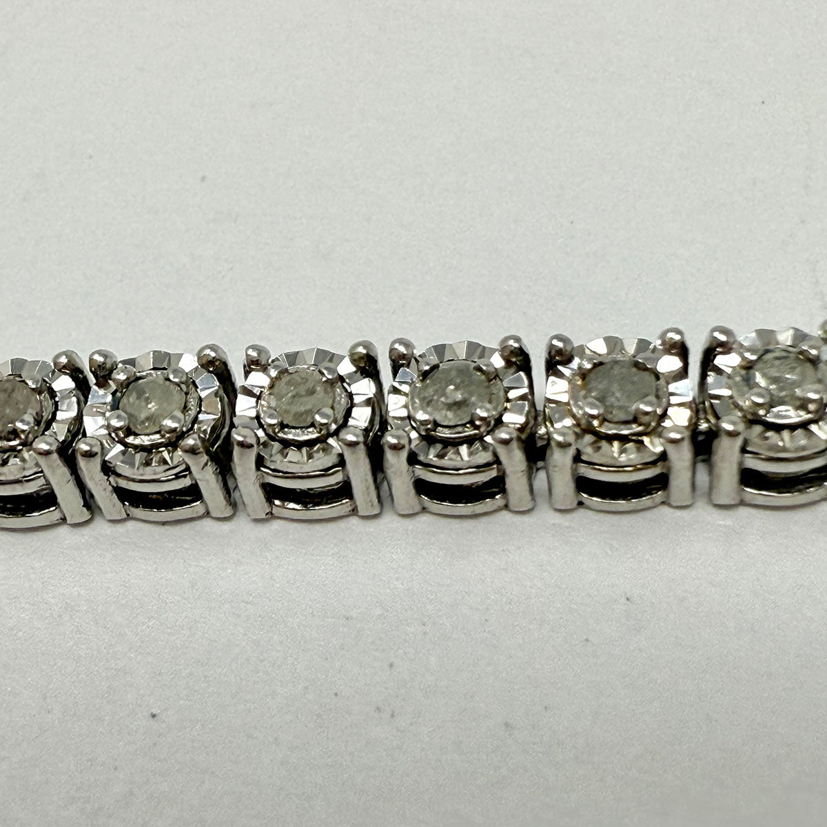 Sterling Silver Tennis Bracelet with Lab Grown Diamonds