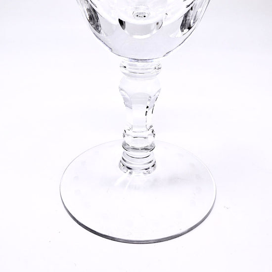 Set of 8 Hand Etched Crystal Stemware