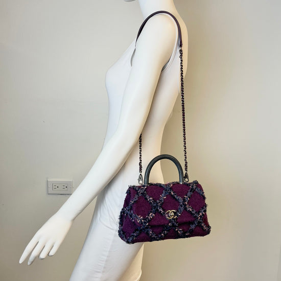 Chanel Tweed Coco Handle Bag