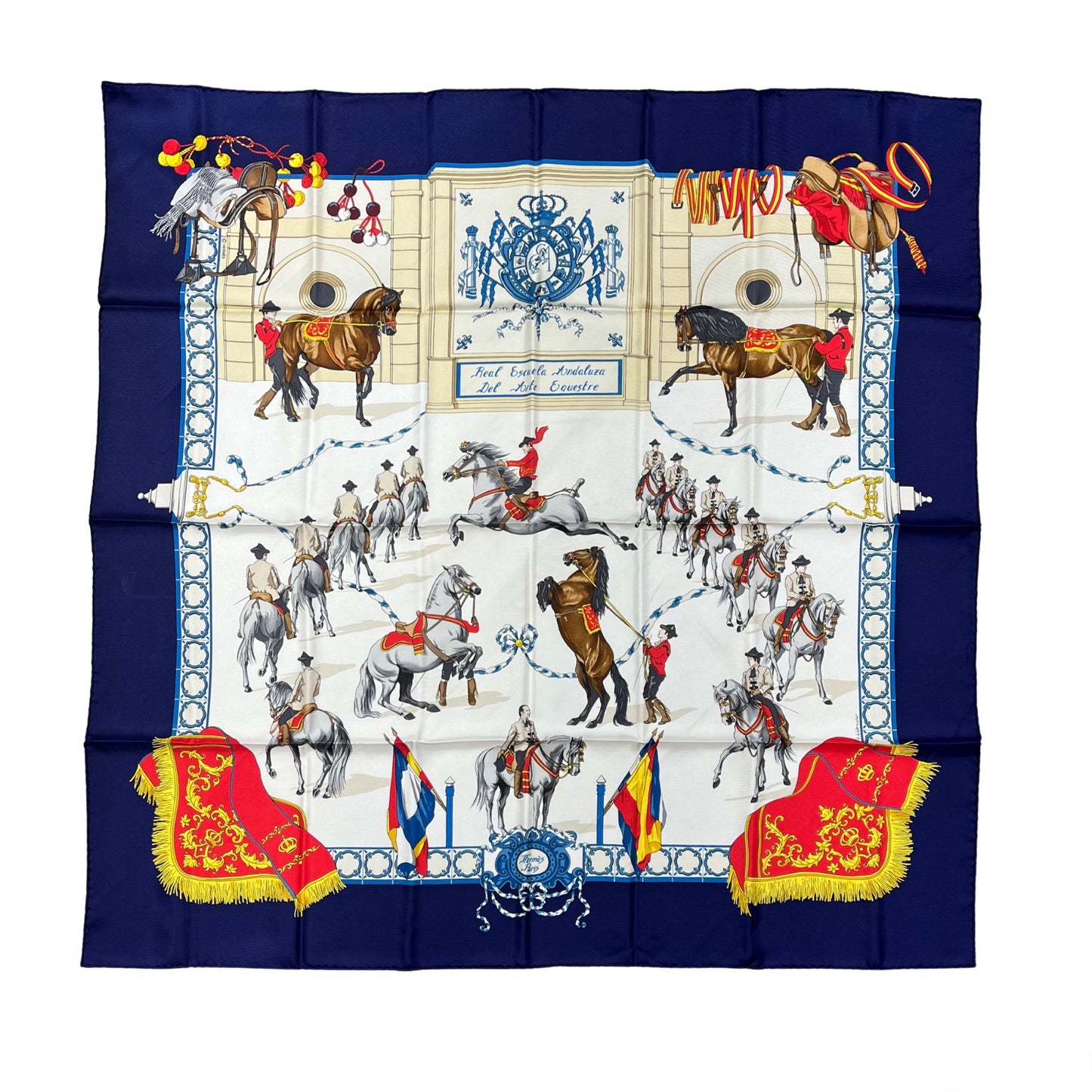 Hermes "Real Escuela Andaluza del Arte Equestre" Silk Scarf