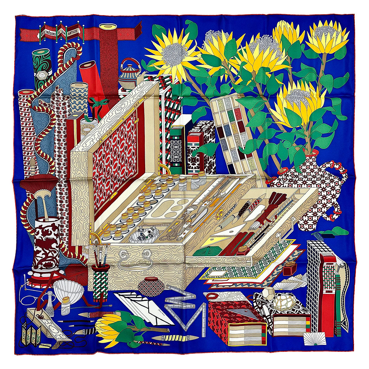 Hermes "Les Tresors D'un Artiste" Scarf