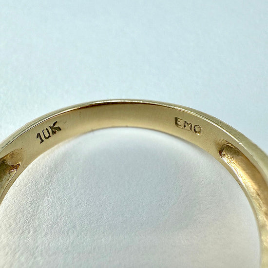 10K Gold Ring with 4 Rows of Rubies