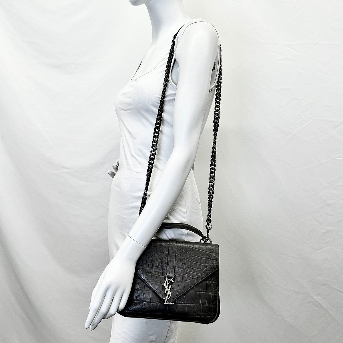 Saint Laurent Embossed Leather Crossbody