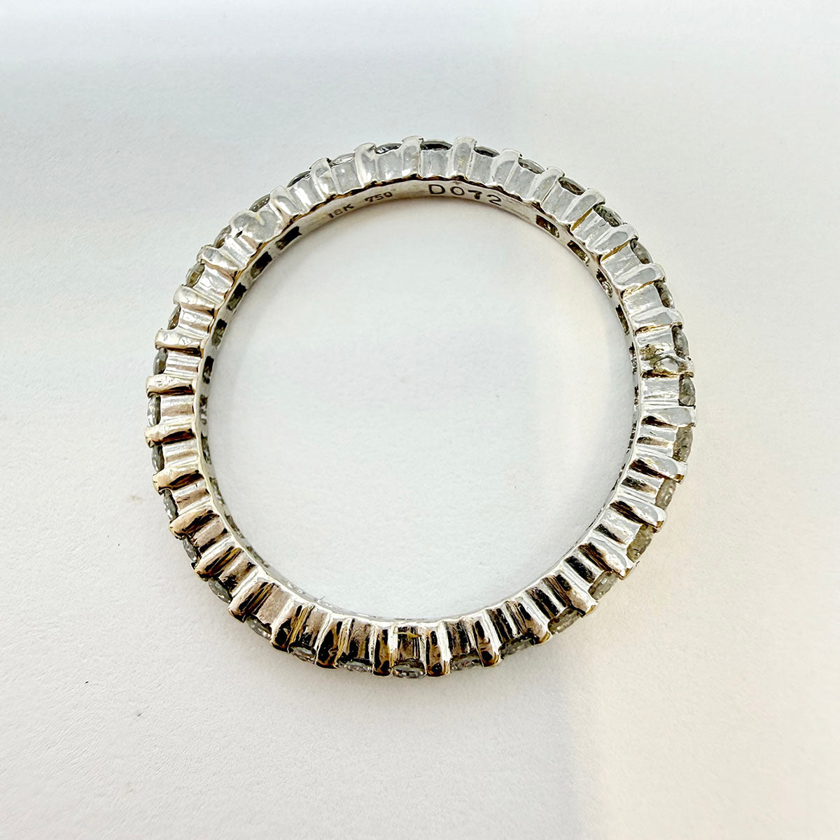 18K White Gold Diamond Eternity Band